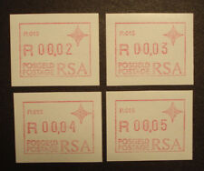 Südafrika RSA 1987: 4 ATM /labels FRAMA,Automaten-Nr. P015, MN 3,postfrisch/MNH 