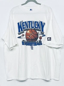 UK Kentucky Wildcats Basketball Saturn Planet Design Starter Shirt XXL Vintage - Picture 1 of 7