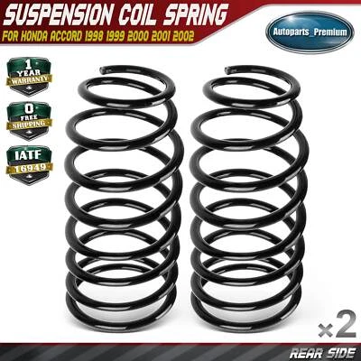2x Muelles helicoidales traseros para Honda Accord 1998 1999 2000 2001 2002 L4 2,3 L, V6 3,0 L Foto 1 de 4