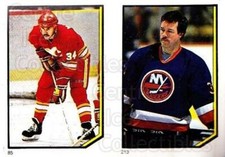 1986-87 O-Pee-Chee Stickers #085-213 Jamie Macoun, Billy Smith