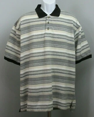 Camisa polo deportiva Lee para hombre talla XL pecho 50 negra y tostada manga corta 217-23477 Foto 1 de 4