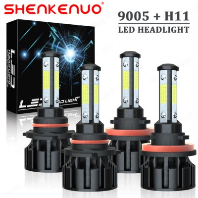 For Toyota Land Cruiser Prado 2010-2018 LED Combo 4x LED Headlight Bulbs 6000K - Image 1 of 4