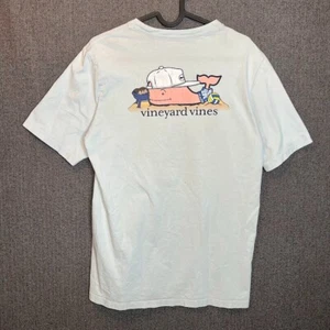 Vineyard Vines Tshirt Youth XL Blue Graphic Print Whale Outdoor Grill USA  - Picture 1 of 12