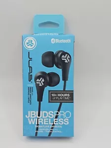 Wireless Earbuds JLAB Jbudspro Bluetooth Mic Control Sports Active Black(GS371) - Picture 1 of 4
