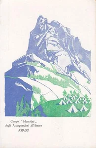C1757) ASIAGO (VICENZA) 1931, CAMPO MUSSOLINI DEGLI AVANGUARDISTI ALL'ESTERO. - Imagen 1 de 1