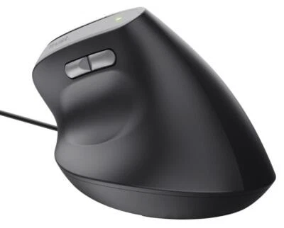 Bayo II Vertical Ergonomic USB Mouse, Black - 25144 - Image 1 of 4