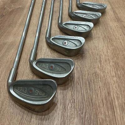 Ping Eye 2 Iron Set 3-6,8,9 Steel Shaft RH Red dot - Image 1 of 4