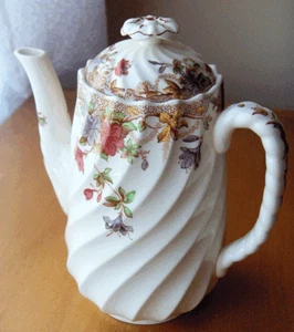 Spode England Sydney Floral Kaffeekanne ~ Copeland Spode Mark ~ makellos - keine Reserve! - Bild 1 von 10