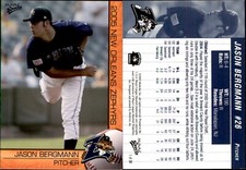 Jason Bergmann 2005 MultiAd New Orleans Zephyrs #1 Card *AutographDen*