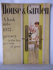 House & Garden Magazine January 1957 Vintage Ads Weldwood, Luxtrol, Craddok - Picture 1 of 4