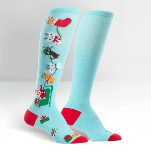 Calze al ginocchio Sock It To Me Junior - Natale Vacanze Jingle Gatti JK0025 H - Foto 1 di 1