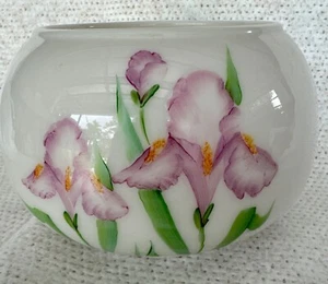 Vintage Mid Century Modern FENTON Bowl Handpainted & Signed Donna R ! - Picture 1 of 5