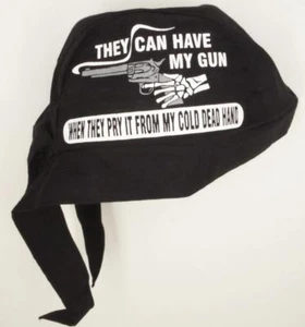 skull cap hat do rag  can have my gun when prey from cold dead hands sweat band - Picture 1 of 1