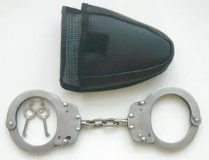 Commando 95 Handschellen Handfesseln rostfrei Edelstahl Handcuffs - Bild 1 von 1