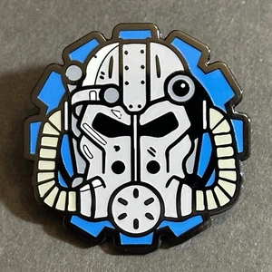 Fallout Blue Gear Blind Box Enamel Pin Power Armor - Picture 1 of 1
