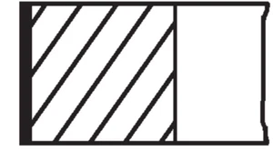 1x Mahle 01422N1 Kolbenringsatz for Ford Escort II,Scorpio,Sierra,Transit - Picture 1 of 3