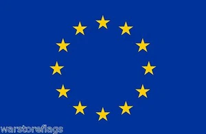 BANDERA DE NAILON DE LUJO UNIÓN EUROPEA 5X3 CALIDAD SUPERIOR BANDERAS EURO Grado Premier - Imagen 1 de 1
