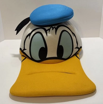 Sombrero Pato Donald De Colección Parques Disney Adulto OS 3D Espuma Puff Pico Disney World Foto 1 de 4