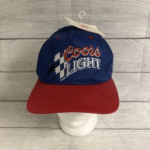 Vintage Coors Light Hat Cap Adjustable One Size 1997 Blue Red BRAND NEW!!!!! - Picture 1 of 10