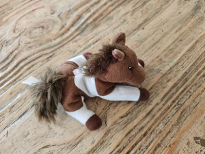 Saddle Club Patch Horse Plush 12cm Brown Pony Stuffed Soft Animal Toy - Picture 1 of 4
