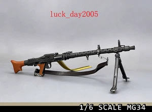 VERY HOT WWII German MG-34 Machine Gun 1/6 Fit for 12" action figure - Picture 1 of 8