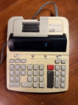 Texas Instruments TI-5630 SuperView 12-Digits Electronic Calculator Works Great  - Image 1 of 4