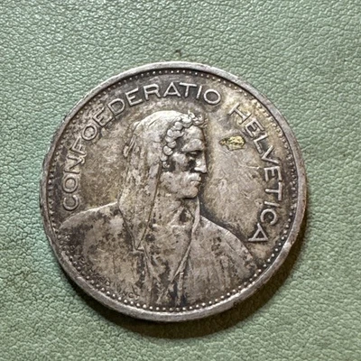 Switzerland  5 Francs Silver .835 Coin 1954-B - Image 1 of 4