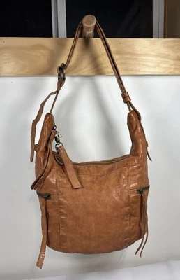 Bolso Hobo Frye & Co. Jolie Cuero Lavado Boho Retro Cottagecore Prairie Country Foto 1 de 4