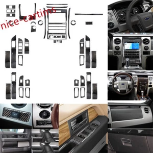 50Pcs Carbon Fiber Interior Full Set Decorative Trim Kit For Ford F150 2009-2014 - Picture 1 of 18
