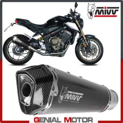Scarico Completo MIVV Delta Race Black Inox Nero per HONDA CB 650 R 2019 > 2022 - Immagine 1 di 4