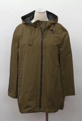 Nuevo con etiquetas $3295 Abrigo Brunello Cucinelli para mujer con capucha y logotipo herrajes talla 42 A181 Foto 1 de 4