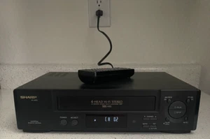 Sharp VC-H972U Video Cassette Recorder Player VCR 4 Head w/ Remote Tested Works - Picture 1 of 7