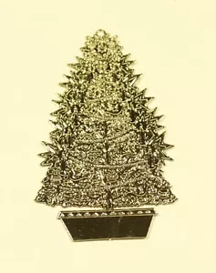 Versilberte geätzte Weihnachtsbaum verziert Weihnachtsbaum Ornamente GESCHENKE - Bild 1 von 4