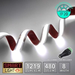 24V/1-5m SmartLight Premium Warm/Cool White COB LED Strip 480LED/m 1219lumens/m - Picture 1 of 6
