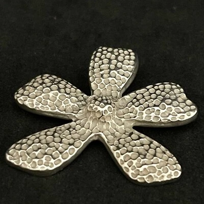 Colgante Flor Margarita Slide Silpada Plata de Ley Modelo Retirado S1101 Texturizado Foto 1 de 4