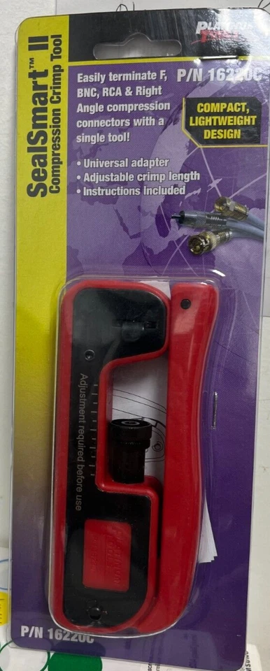 Platinum Tools SealSmart II Compression Crimp Tool P/N 16220C - Image 1 of 3