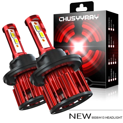 Pair Headlight Hi/Lo Beam 10000LM White for Ford F250 F350 Super Duty 2005-2022 - Image 1 of 4