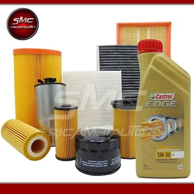 MISTI KIT TAGLIANDO MERCEDES CLASSE A W176 160 180 CDI 4 FILTRI 5 LT OLIO CASTROL 5W30