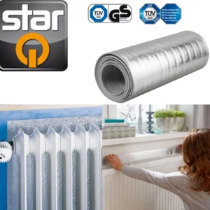 Radiador lámina reflectante 0,5 x 5 m lámina de aluminio aislamiento aislamiento NUEVO EMBALAJE ORIGINAL - Imagen 1 de 5