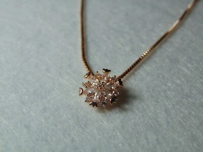 CATENINA DONNA MAGLIA VENEZIANA IN ARGENTO 925 PLACCATO ORO PENDENTE CON ZIRCONI - Immagine 1 di 3