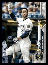 2020 Topps #347 Ryan Braun Milwaukee Brewers Baseball card