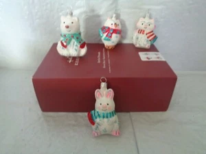2019 - Hallmark Keepsake - (4) Arctic Friends Snowmen Ornaments - Blown Glass - Picture 1 of 2