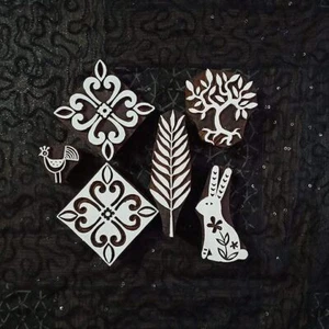 Indian Wood Block Art Tree Decorative Stamps Printing Block Wood Textile Stamp - Picture 1 of 3