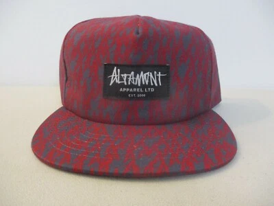 Sombrero Altamont Snap-back en gris con logotipo rojo todo alrededor  Foto 1 de 4