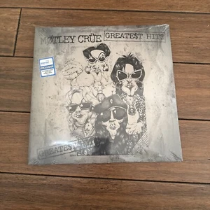 Motley Crue - Greatest Hits 2LP Silver marble vinyl w/ alt Silver cover, New - Picture 1 of 11