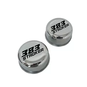 383 STROKER Valve Cover Breather Set With Grommets (Chrome) - Ansen USA - Picture 1 of 3