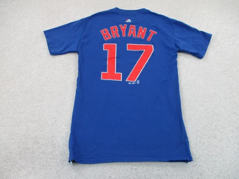 Chicago Cubs Shirt Women Medium Blue Red MLB Baseball Kris Bryant Ladies A19 * Cover