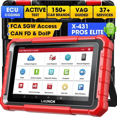 Launch X431 Pro Elite V5.0 Valise Diagnostic Auto Bidirectionnel obd2 Codage ECU - Image 1 of 4