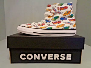 Converse Little Kid's High Tops Chuck Taylor Easy-On Cars NIB New Sizes A04743F - Picture 1 of 6
