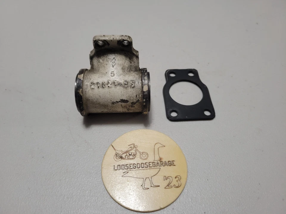 Colector de admisión 55-65 Harley Davidson Panhead 27027-55 Duo Hydra Glide OEM E EL Foto 1 de 4